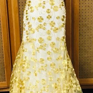 Gold elegant long gown